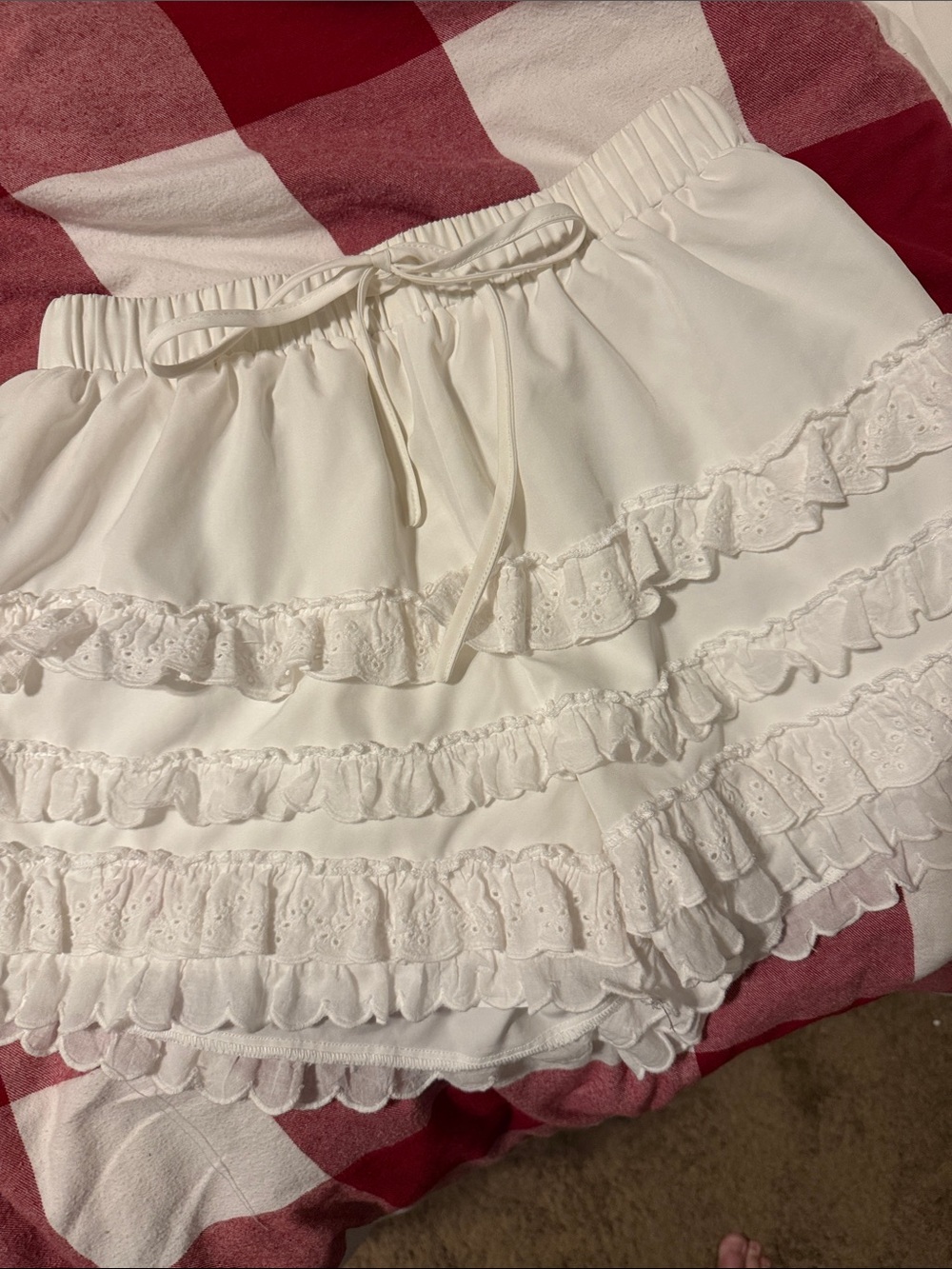 SHEIN Cute Eyelet Shorts